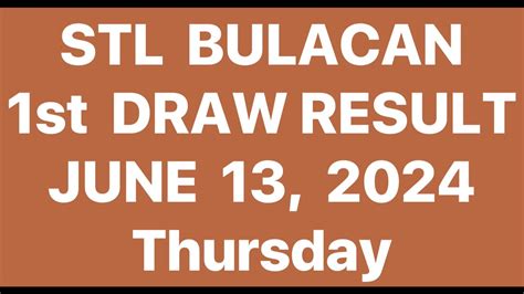 bulacan stl result today|STL Result Today June 21, 2024 .